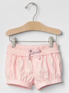 Gap Ruffle Trim Bubble Shorts - Pink Cameo
