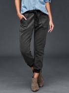 Gap Women 1969 Denim Jogger Pants - Black Stonewash