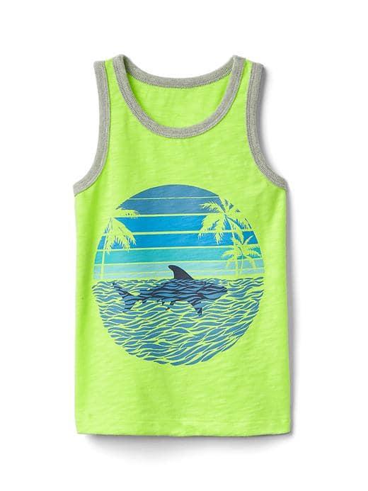 Gap Graphic Slub Tank - Active Yellow