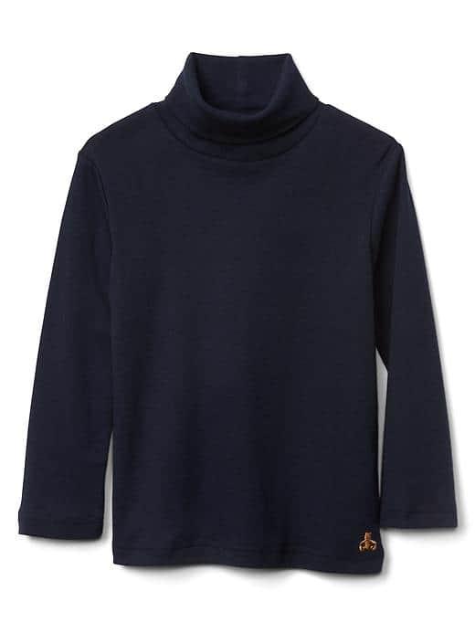 Gap Turtleneck Slub Tee - Blue Galaxy