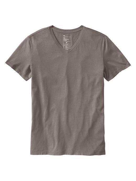 Gap Essential V Neck T - Platinum