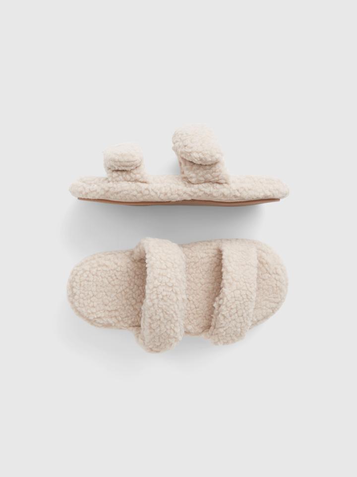 Kids Sherpa Sandal Slippers