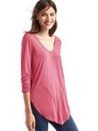 Gap Women Scoop Neck Long Sleeve Tunic - Wild Rose