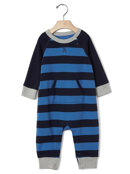 Gap Raglan Stripe One Piece - Soccer Blue