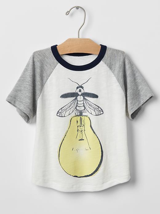 Gap Glow In The Dark Outdoor Baseball Tee - New Off White