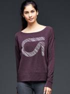 Gap Women Gapfit Breathe Logo Pullover - New Vineyard