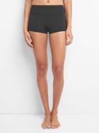 Gap Women Side Cinch Swim Shorts - Black