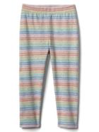 Gap Print Stretch Jersey Capris - Fine Multi Stripe