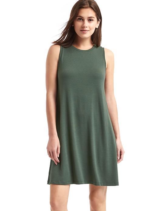 Gap Softspun Knit Tank Dress - Black Grass