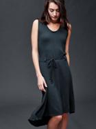 Gap Women French Terry Sleeveless Dress - True Black