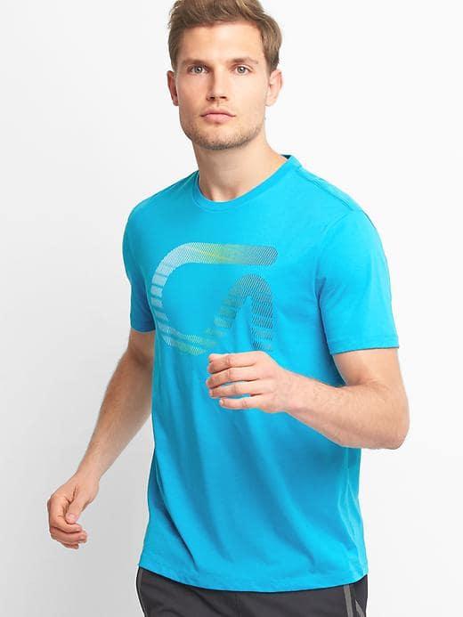 Gap Men Gdry Graphic Tee - Atomic Blue