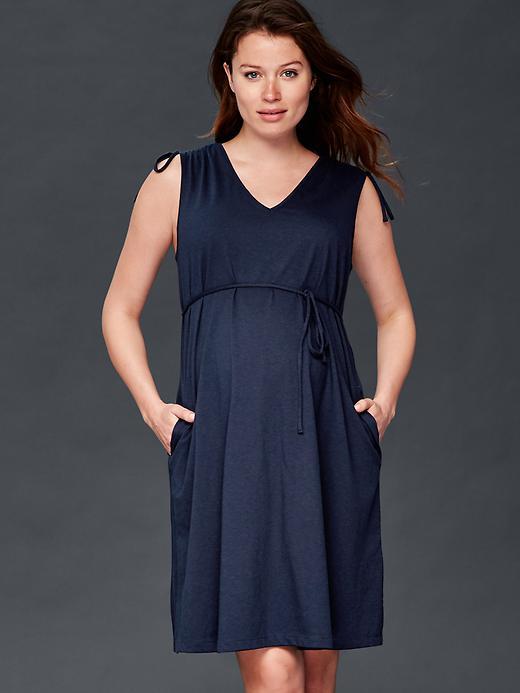 Gap Tie Swing Dress - True Indigo