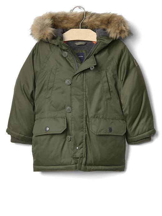 Gap Warmest Down Snorkel Parka - Split Pea