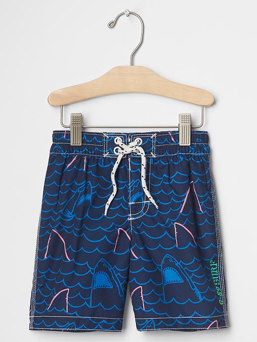 Gap Shark Fin Surf Shorts - Elysian Blue