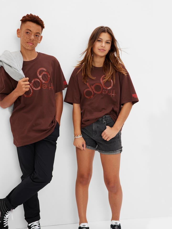 Gap  Stranger Things Teen Upside Down Gap Logo T-shirt