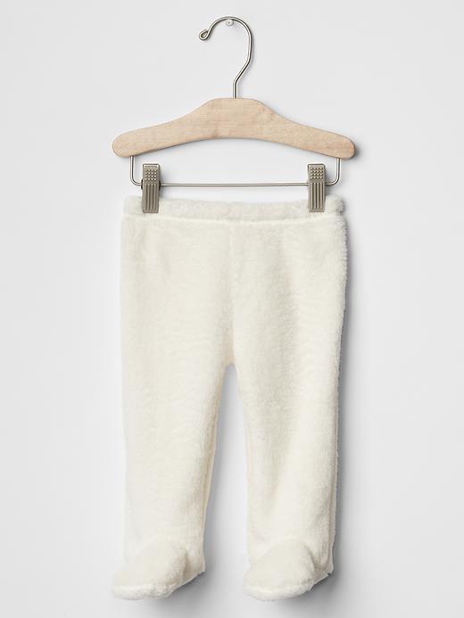 Gap Sherpa Footed Pants - Ivory Frost
