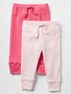 Gap Solid Knit Pants 2 Pack - Pink Multi