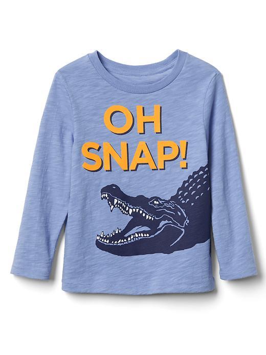 Gap Statement Graphic Tee - Moonstone Blue