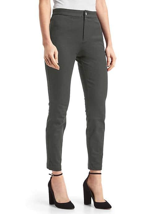 Gap Women Bi Stretch Skinny High Rise Ankle Pants - Flint Grey