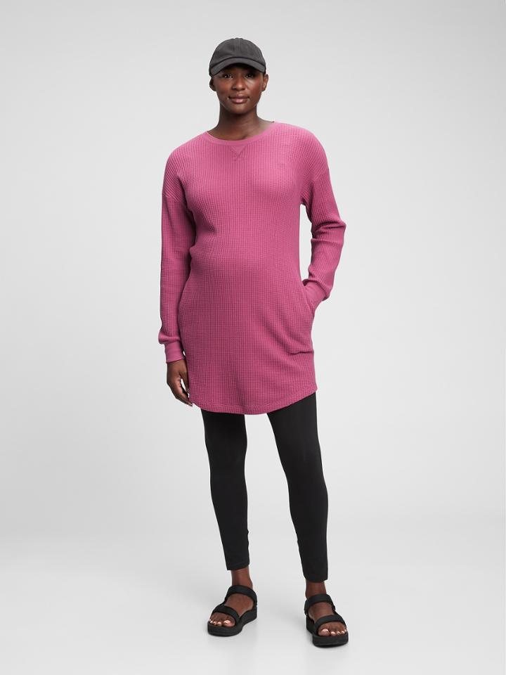 Maternity Waffle-knit Dress