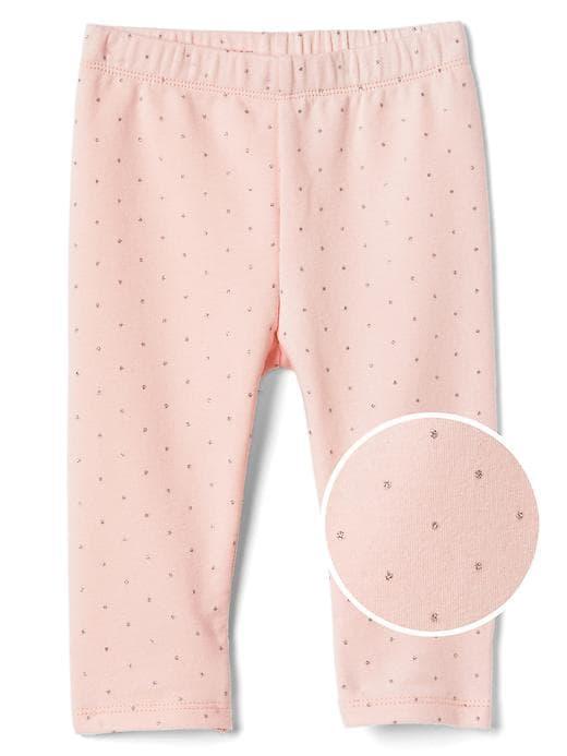 Gap Dotty Soft Terry Leggings - Pink Cameo