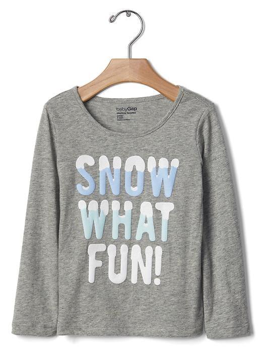 Gap Embellished Graphic Tee - Snow Blast