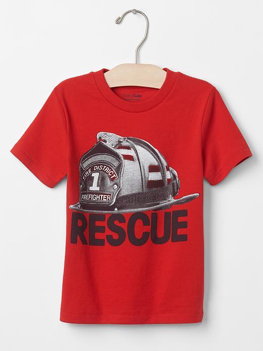 Gap Men Graphic Short Sleeve Tee - Holly Berry