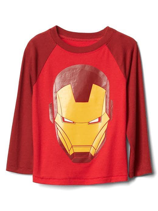 Gap Mad Engine Iron Man Baseball Tee - Red