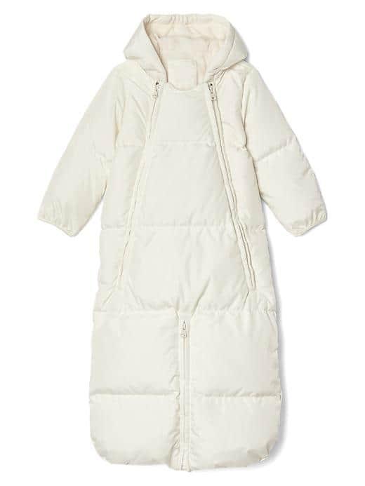 Gap Down Puffer Convertible Bundler - Ivory Frost