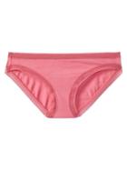Gap Women Geometric Lace Trim Bikini - Pink Kiss
