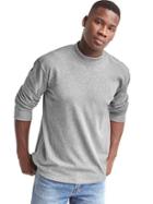 Gap Men The Archive Re Issue Mockneck Tee - New Heather Grey