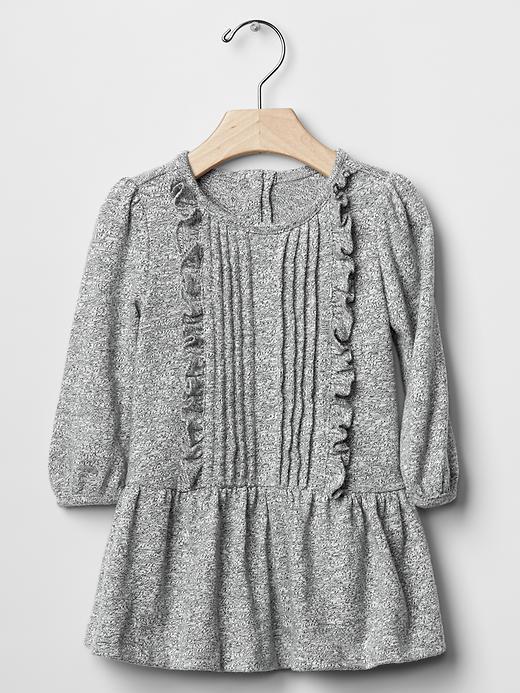 Gap Slub Pintuck Dress - Medium Grey Heather