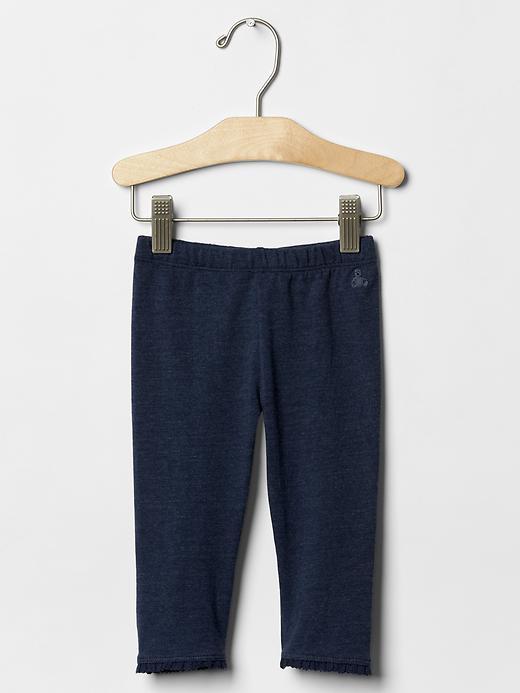 Gap Lace Trim Leggings - Blue Heather
