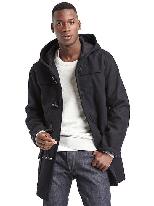 Gap Men Duffle Coat - Deep True Navy