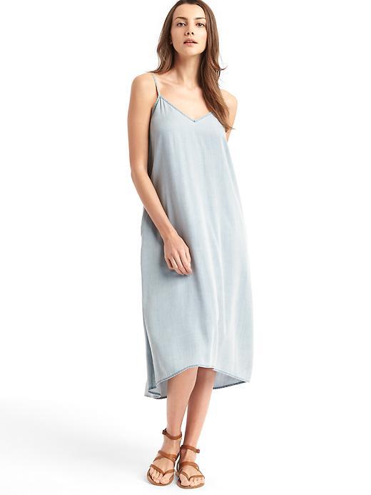Gap Tencel Cami Midi Dress - Ibiza Sea