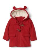 Gap Cozy Bear Duffle Coat - Modern Red