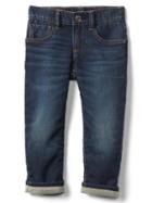 Gap Stretch Soft + Lined Straight Jeans - Medium Wash
