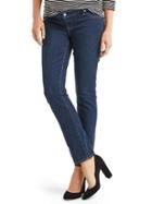 Gap Women Authentic 1969 Inset Panel Real Straight Jeans - Dark Indigo