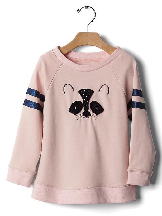 Gap Sparkle Animal Sweatshirt Tunic - Hthr Talc B1029