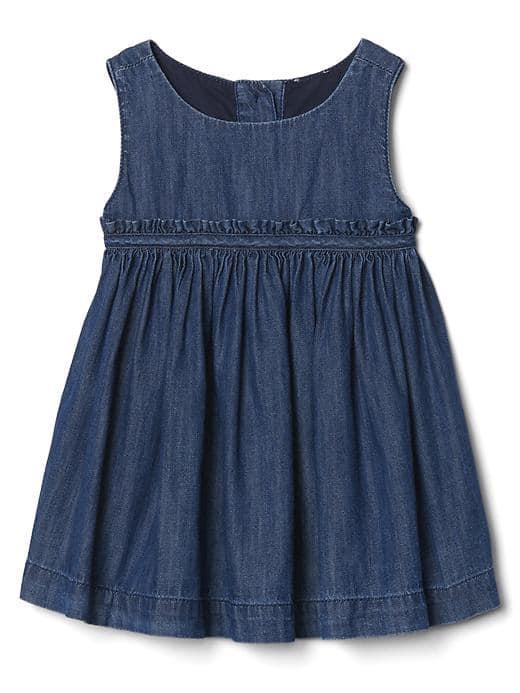 Gap Women 1969 Denim Jumper - Medium Chambray