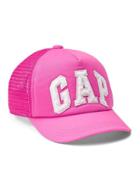 Gap Logo Mix Fabric Baseball Hat - Happy Pink