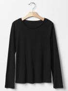 Gap Luxe Seam Jersey Tee - True Black