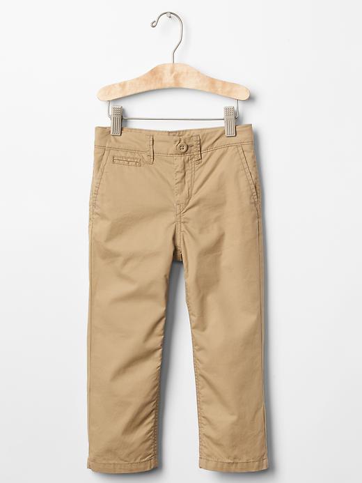 Gap Flat Front Twill Chinos - Cargo Khaki