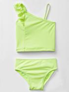 Gap Eyelet Asymmetrical Swim Two Piece - Alluring Yellow