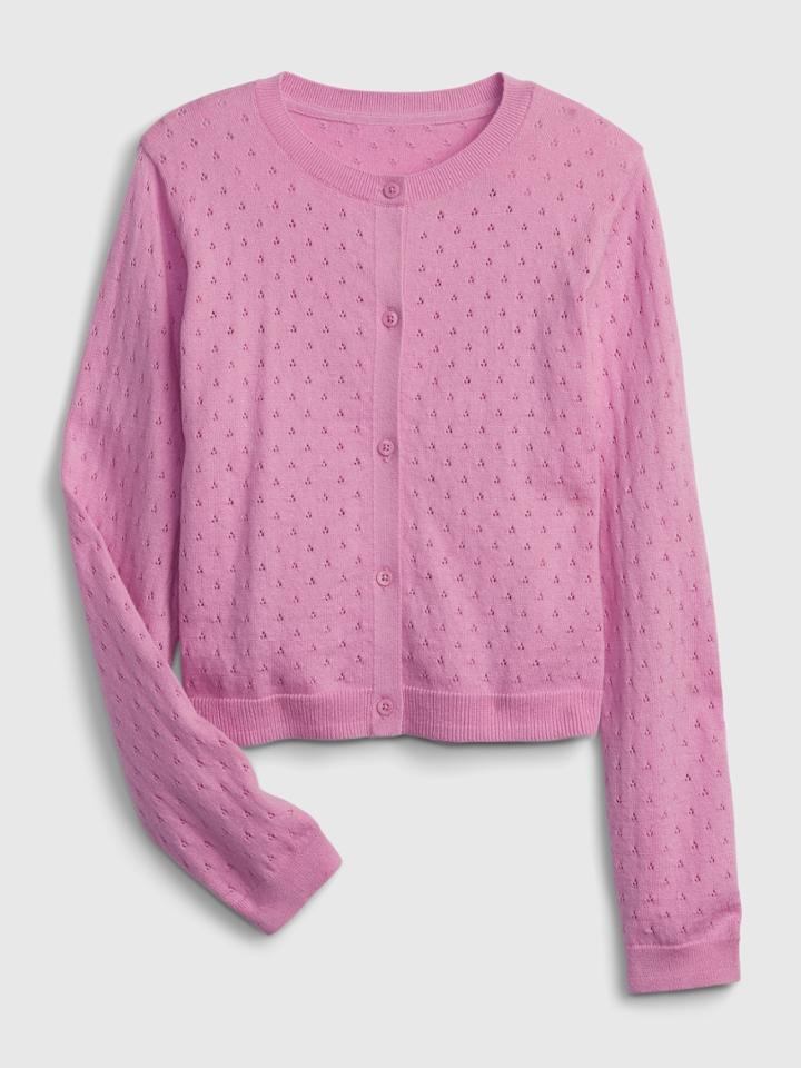 Kids Pointelle Cardigan