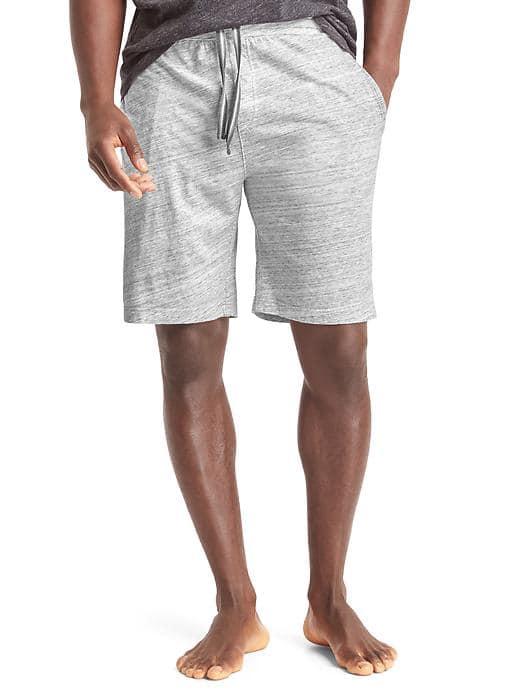Gap Men Brushed Jersey Shorts - Light Heather Grey