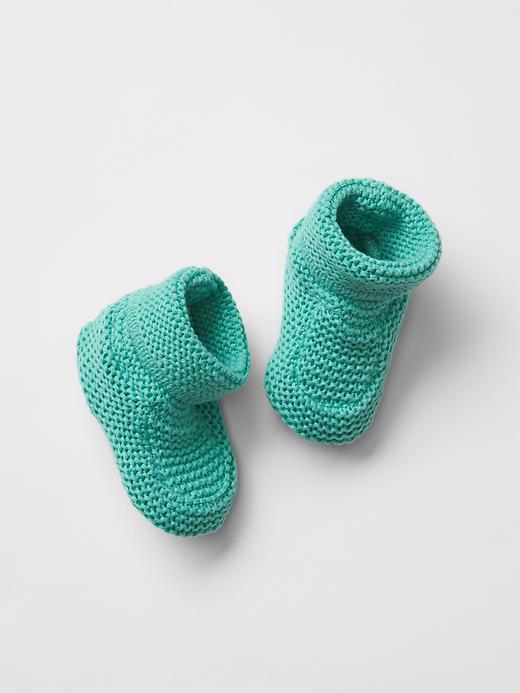 Gap Knit Booties - Bright Lake
