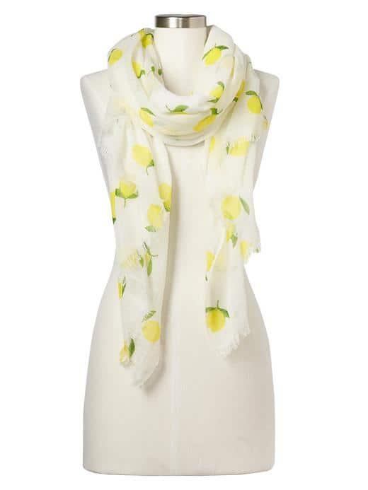 Gap Women Lemon Fringe Scarf - Optic White