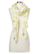 Gap Women Lemon Fringe Scarf - Optic White