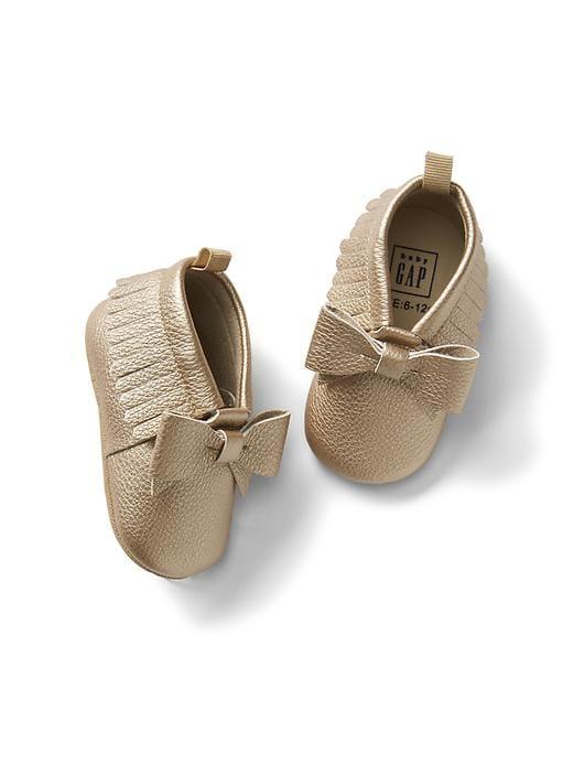 Gap Metallic Moccasin Booties - Gold